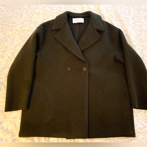 Harris Wharf London Oversized Drop-Shoulder Double-Breasted Wool Jacket - Picture 7 of 15